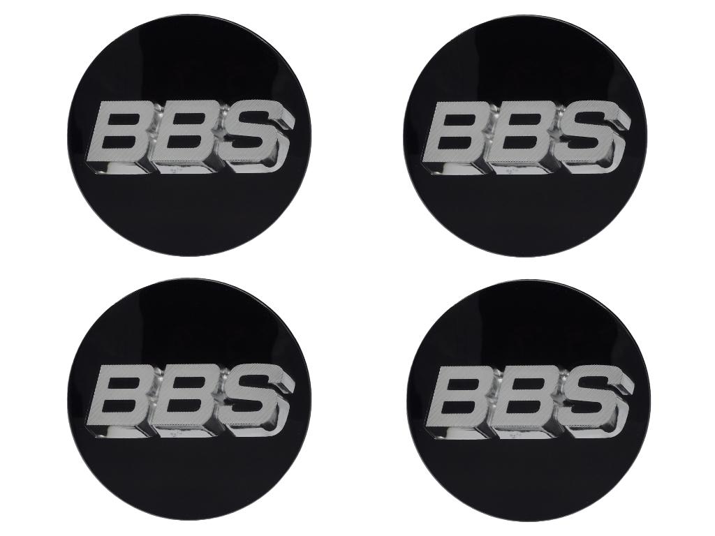 12364 4 bbs rotationskappe 3d schwarz chrom 70mm 58071064 4