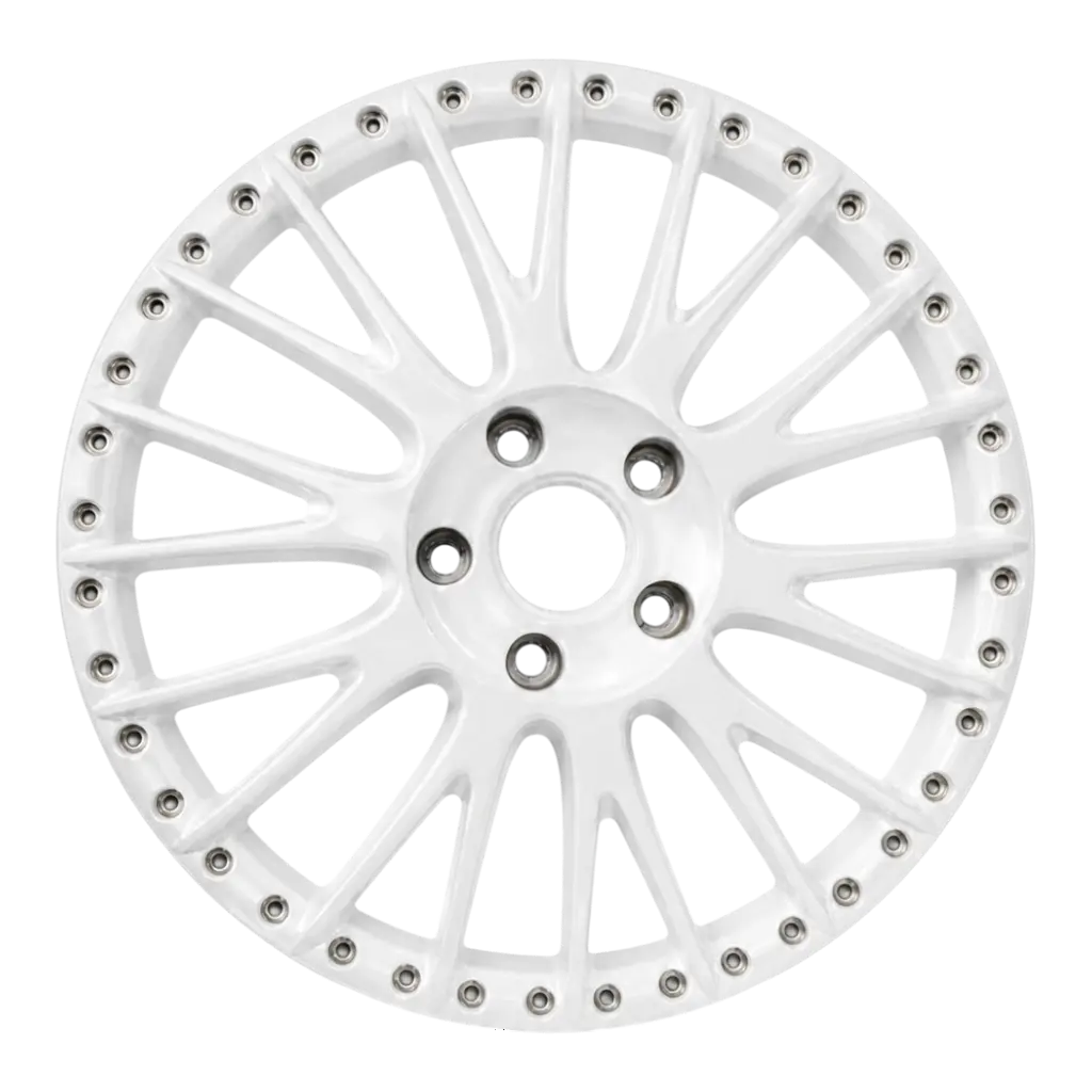 Felgenstern Pulverbeschichtung in RAL 9016 Verkehrsweiß glänzend – Chrom-Store
