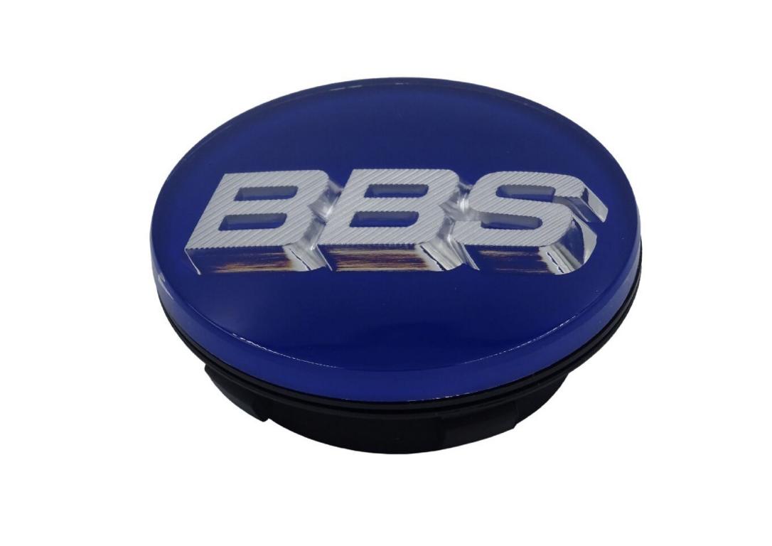 12366 bbs rotationskappe 3d blau chrom 70mm 58071060 2