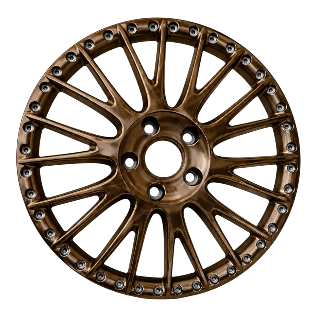 Felgenstern Pulverbeschichtung in Bronze Gold – Chrom-Store