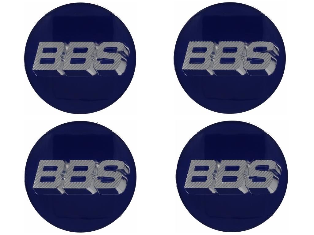 12291 4 bbs emblem 3d blau chrom 56mm 58071014