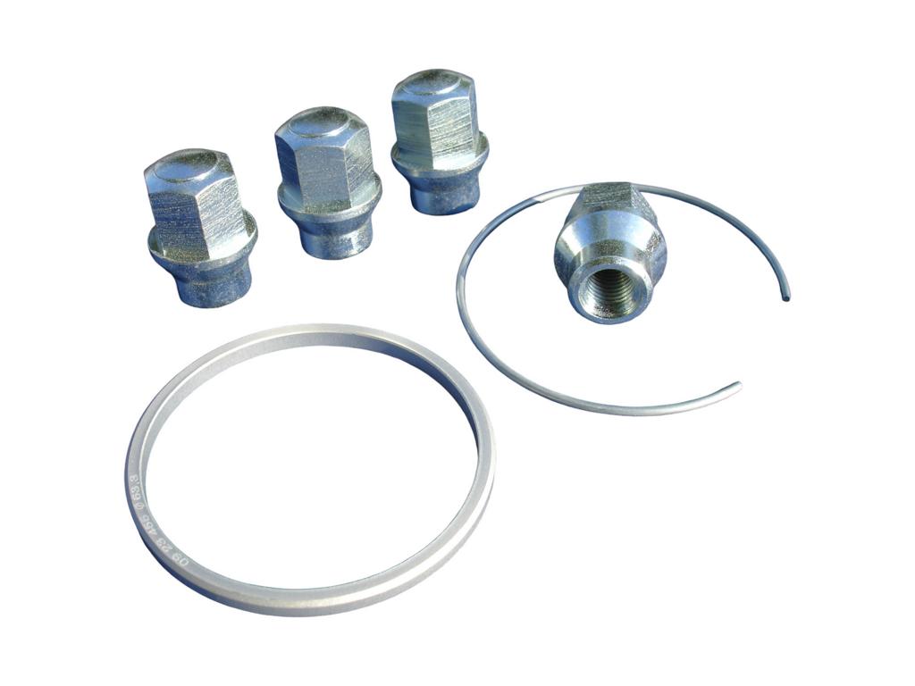 Bbs montagesatz mit 4 radmuttern
