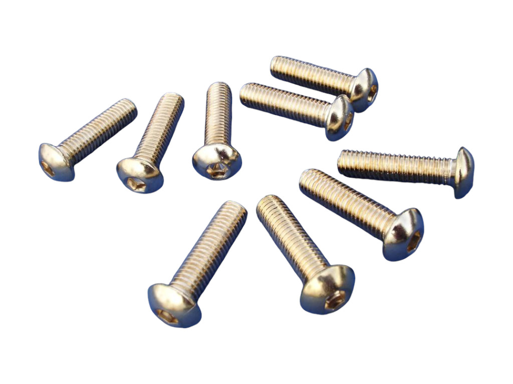 10299 flachkopfschrauben m8x30 vergoldet