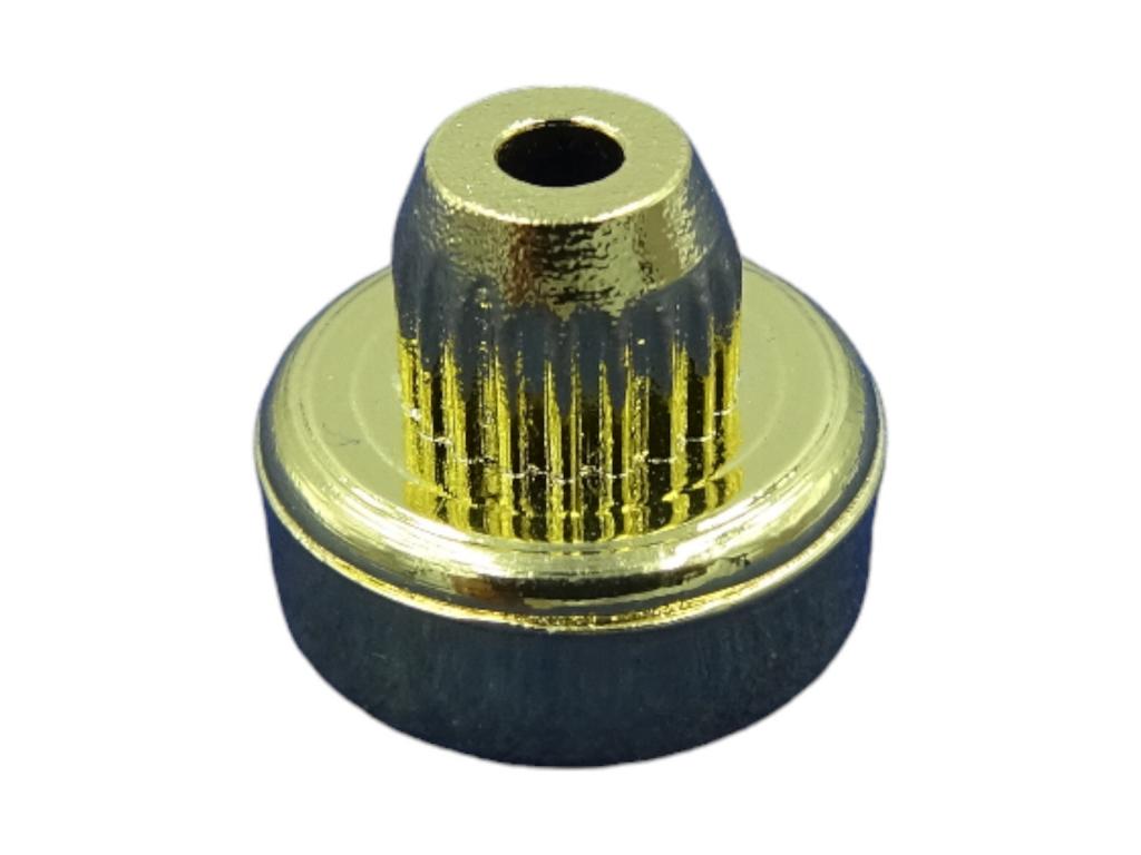 12090 6 kant zierstopfen 7mm schaft kopf 13mm gold 1