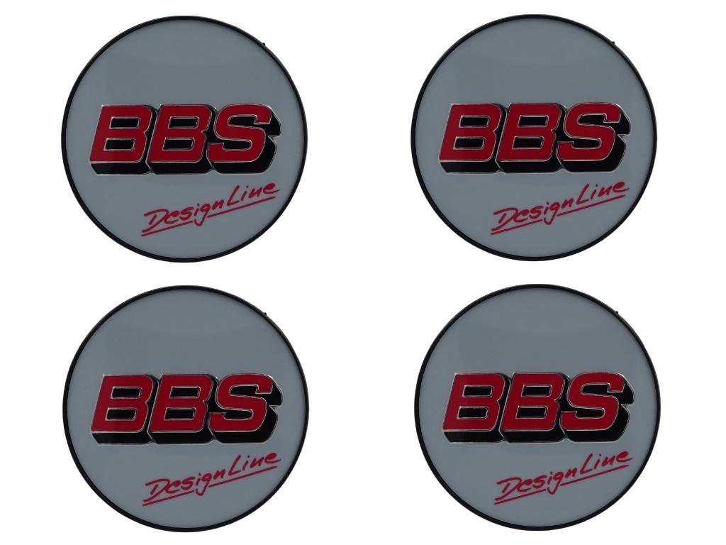 11701 4 bbs emblem grau rot 56mm 09 24 337 design line