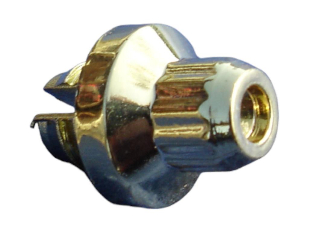 11669 aussenzwoelfkant zierstopfen 6mm 10 kopf vergoldet