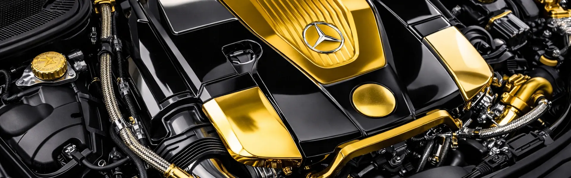 Vergoldetes Motorraumstyling – Exklusive Gold-Veredelung für dein Triebwerk