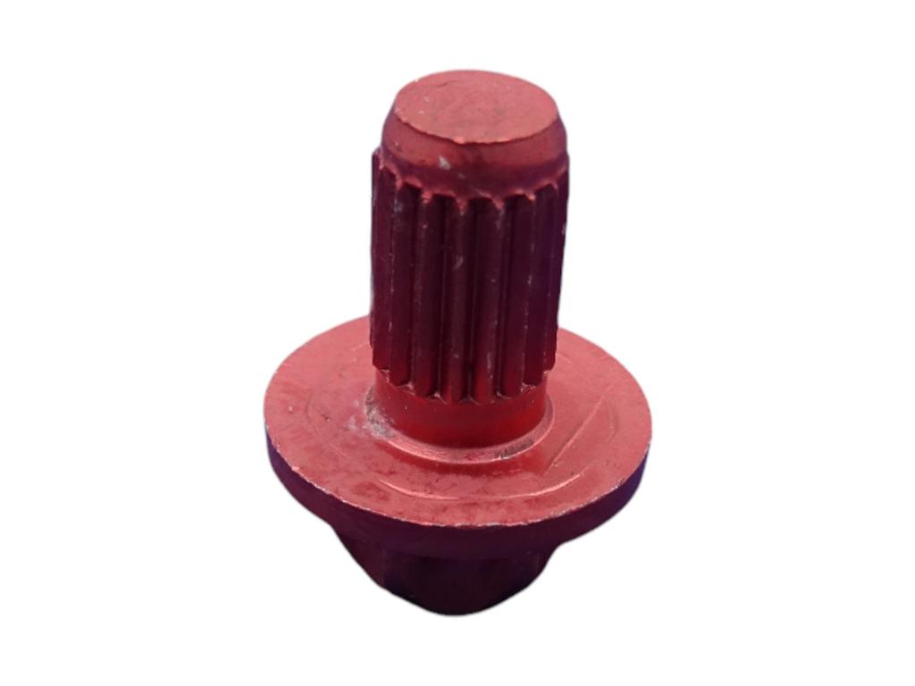 11748 aussentorx zierstopfen alu rot elox 6mm schaft 1