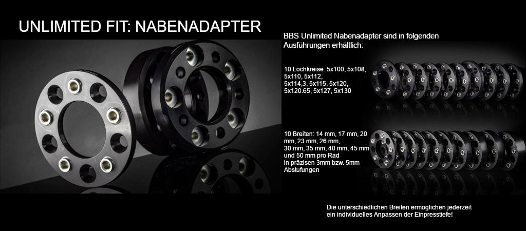 Bbs unlimited fit nabenadapter