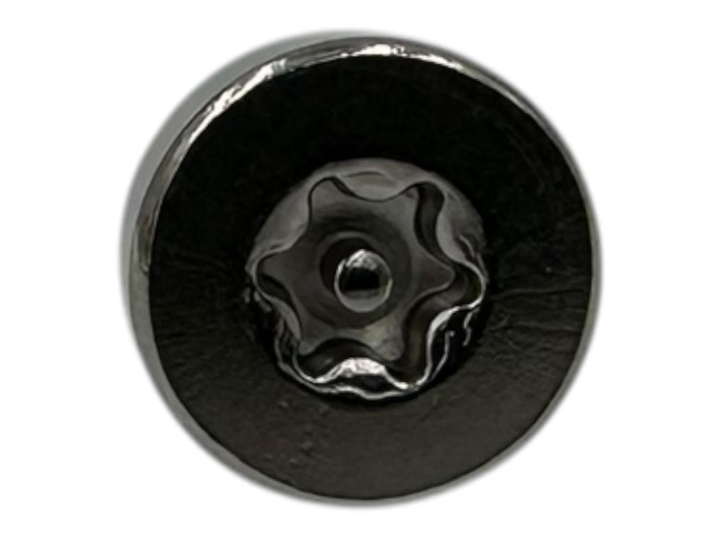 Fünfteiliges Sicherungs-Set für Borbet A und Centra Felgendeckel mit vier M8x10mm Torx-Schrauben und einem Spezialschlüssel zum Diebstahlschutz.