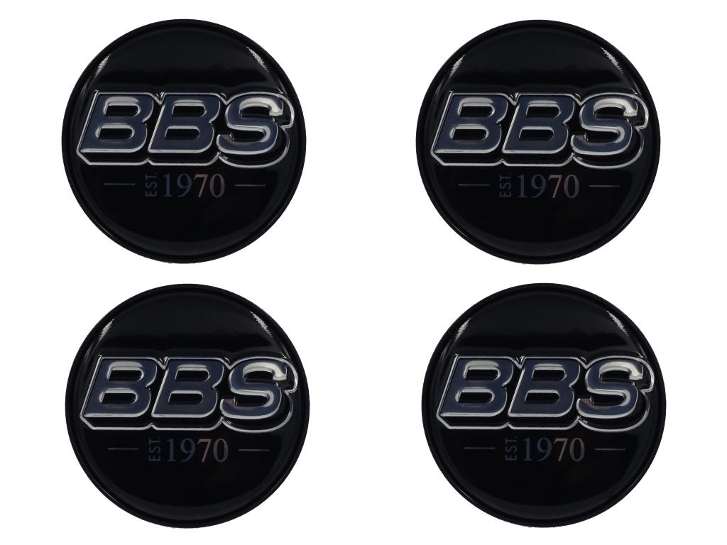 12349 4 bbs emblem schwarz chrom 56mm 58071044 est1970