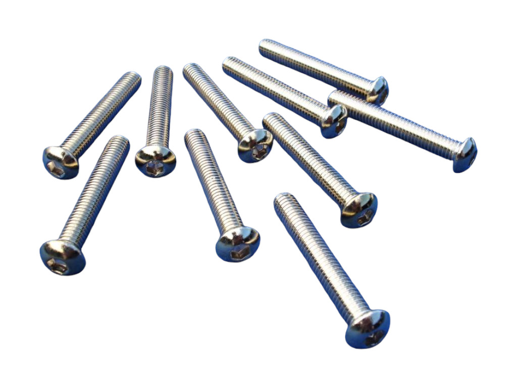 10346 flachkopfschrauben m6x40 vergoldet