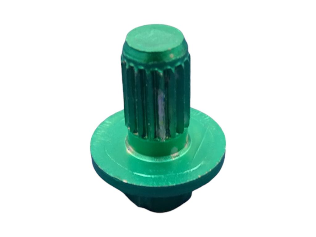11749 aussentorx zierstopfen alu gruen elox 6mm schaft 1
