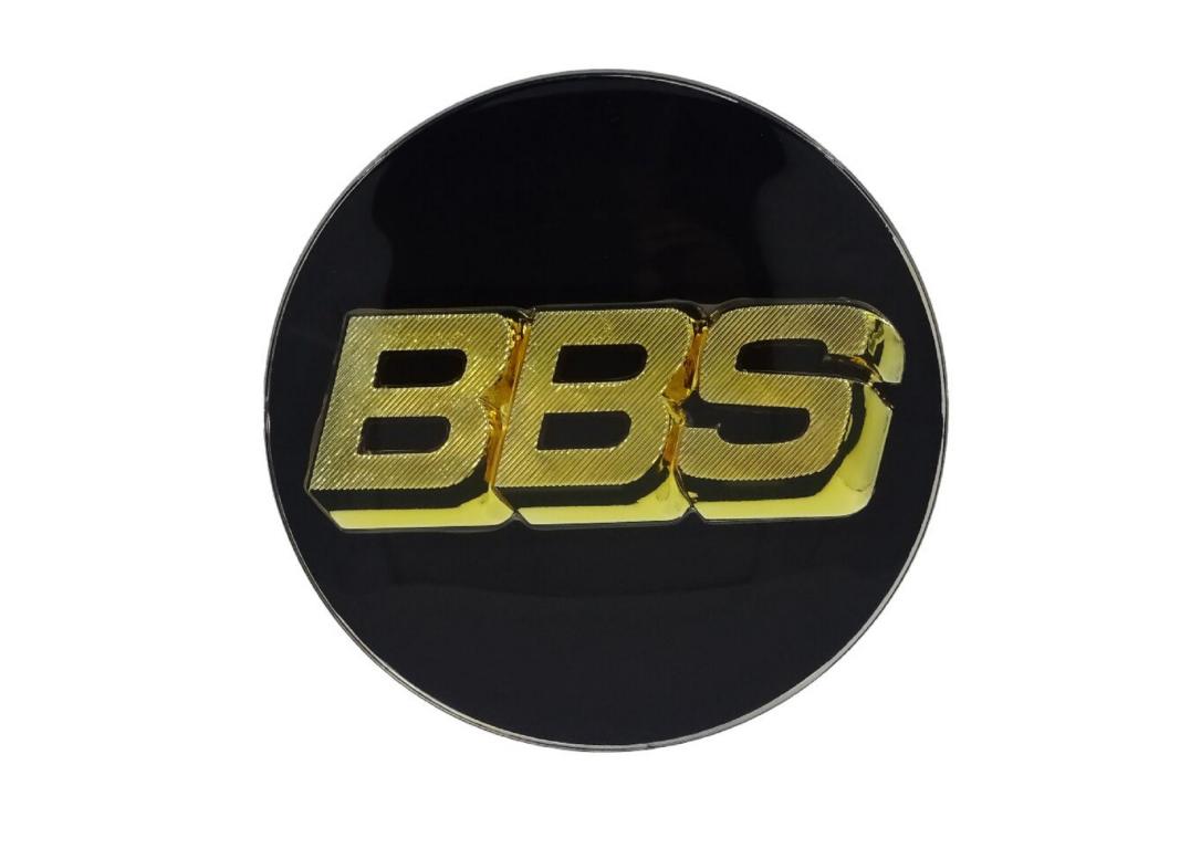 10662 bbs emblem schwarz gold 3d 80mm 56 24 038 japan 1