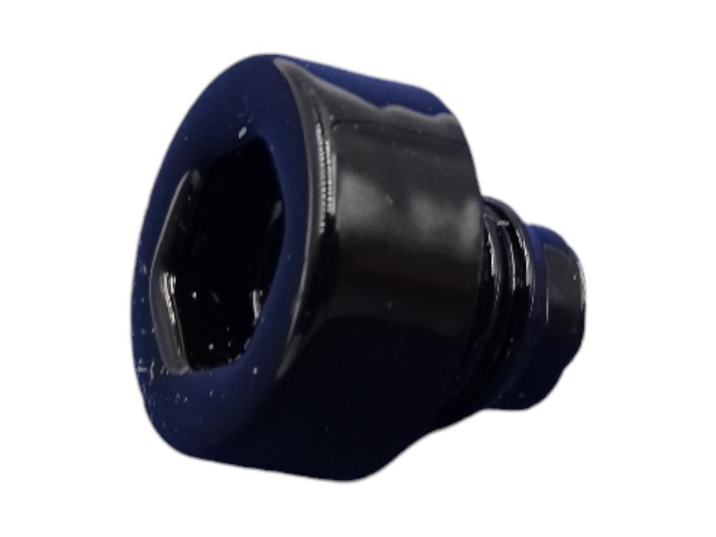 12211 6 kant zierstopfen 6mm schaft glatt sw glanz 1