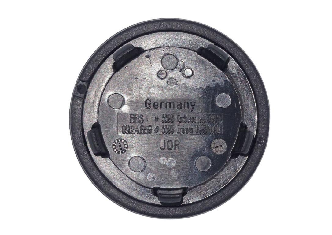 11368 bbs emblem schwarz chrom 76 5mm 09 24 658 3