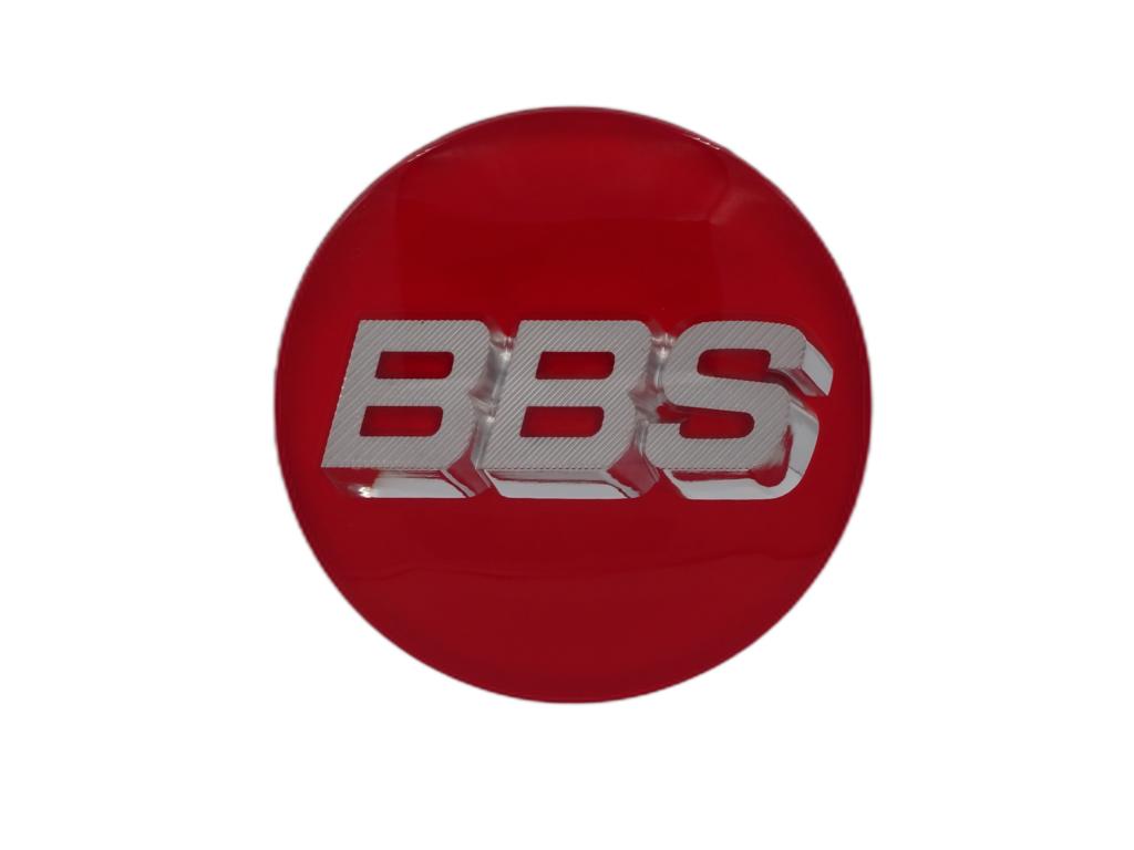 12911 bbs emblem rotchrom 3d 70mm 58071091 nabenkappe symbolscheibe 3 klammern 1