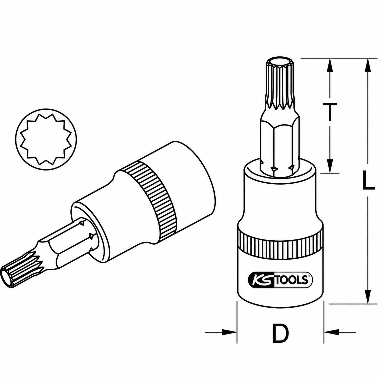 Ks tools zeichnung vielzahn xzn