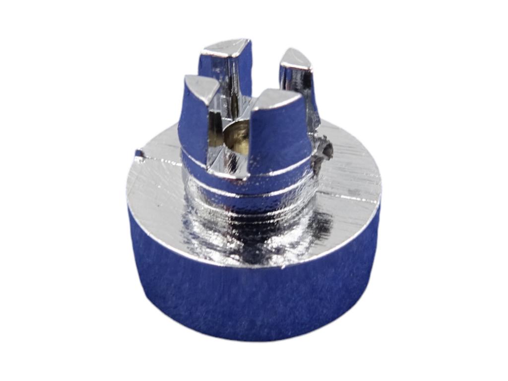 12089 8 kant zierstopfen 7mm schaft kopf 14mm chrom 1