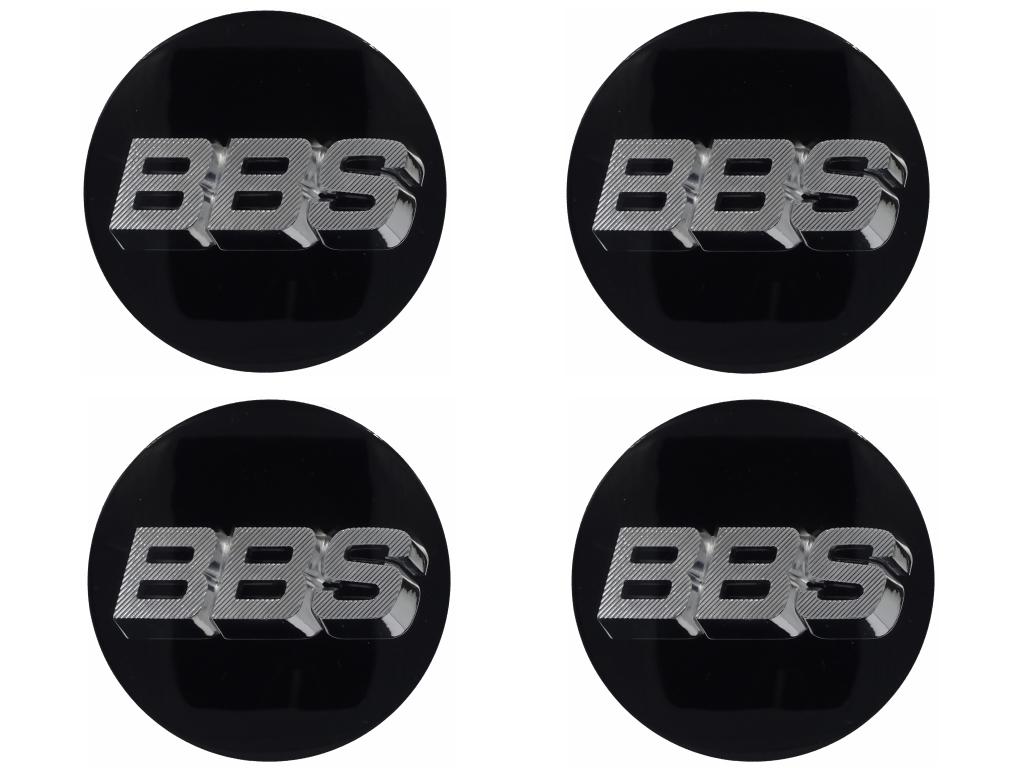 12289 4 bbs emblem 3d schwarz chrom 56mm 58071023