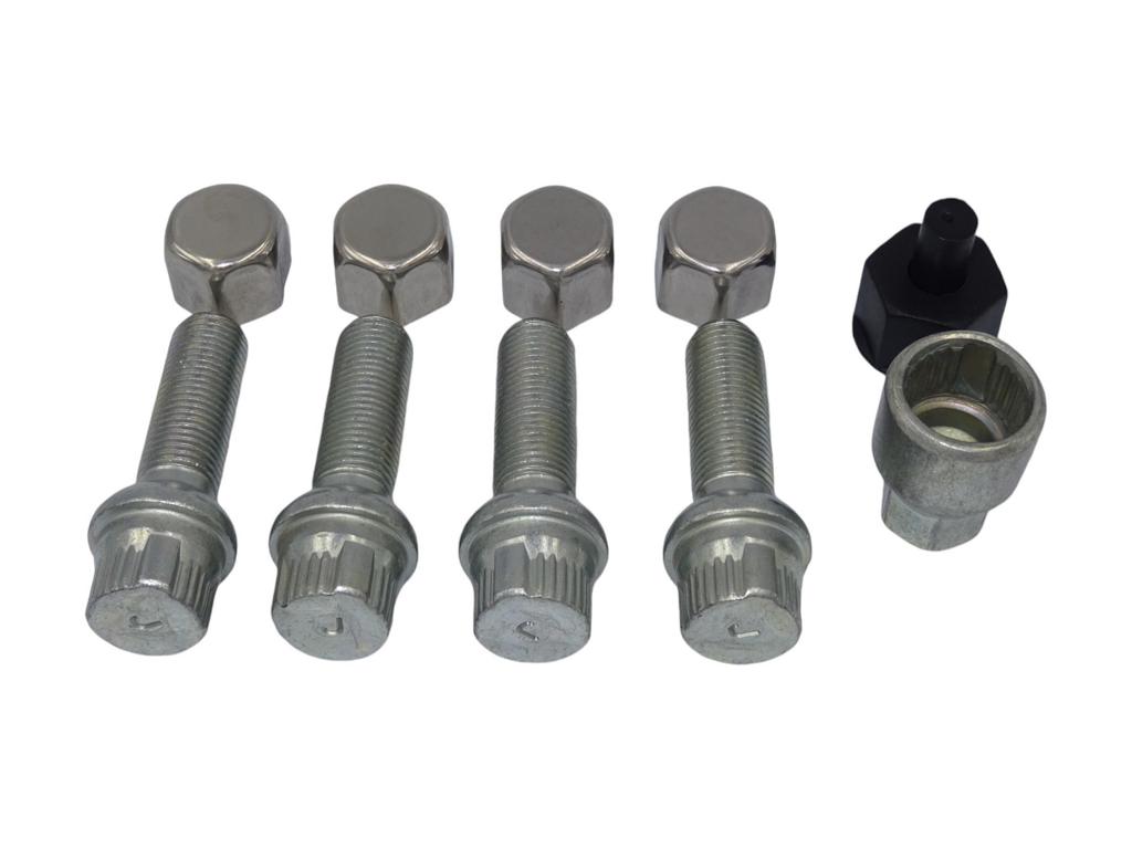 Oz felgenschloss 4x radschraube b kugelbund schlussel adapter staubkappe 2