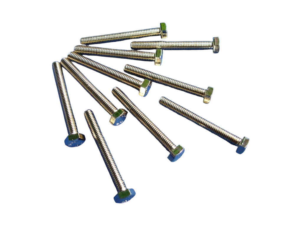 10019 sechskantschrauben m6x50 vergoldet