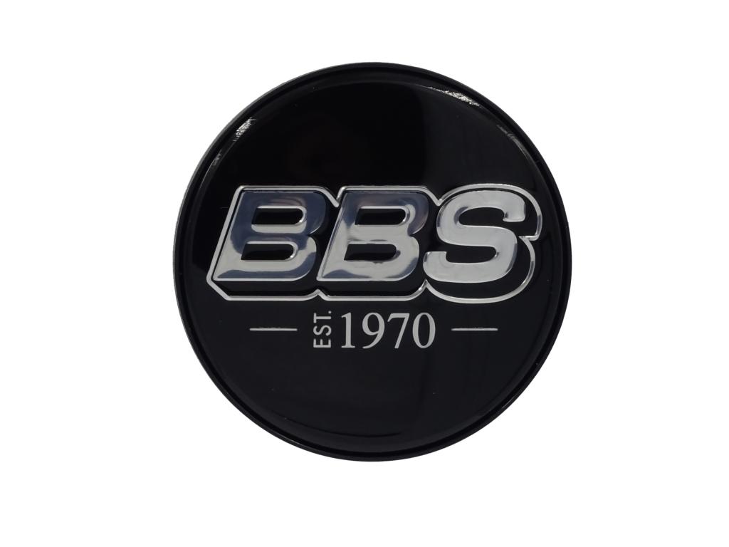 12354 bbs emblem schwarz chrom 70mm 58071045 est1970 1