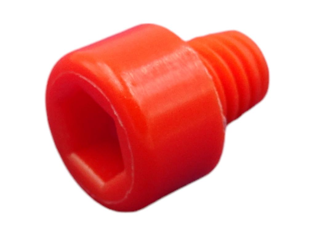 11334 innen 6 kant schraube zierstopfen m6 gewinde glatt rot
