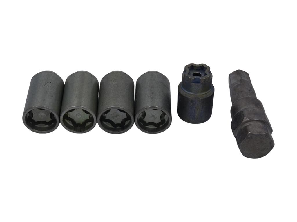 Oz felgenschloss 4x sternmutter kegelbund schlussel adapter 2