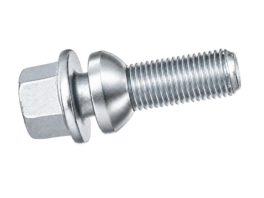 OZ Radschraube mit beweglichem Kugelbund MW für Alufelgen Silber