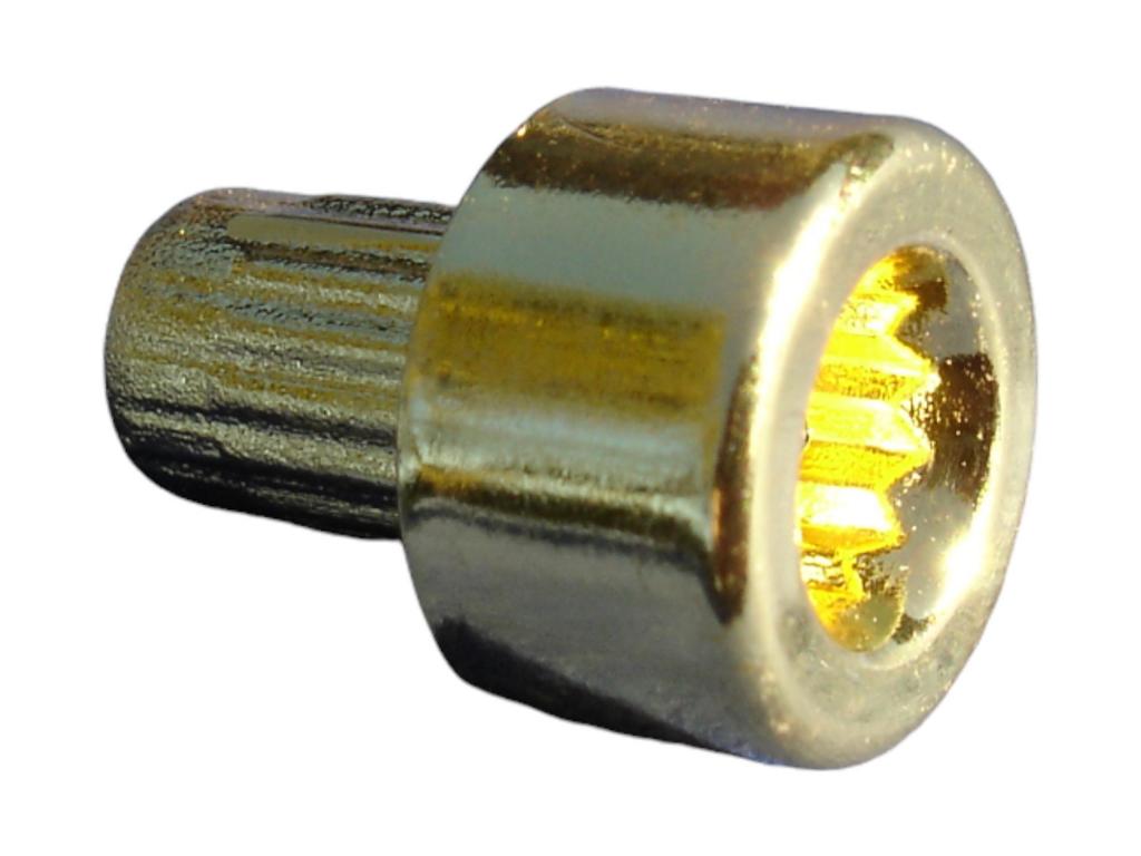 11843 innenzwoelfkant zierstopfen 6mm schaft 11k gold