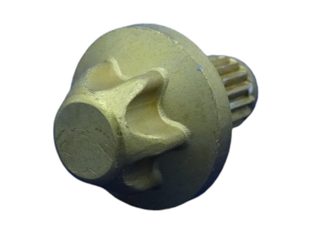 11747 aussentorx zierstopfen alu gold elox 6mm schaft