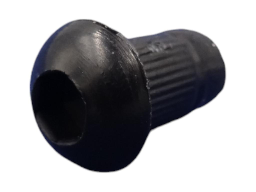 11335 innen 6 kant schraube zierstopfen 6mm schaft flachkopf schwarz