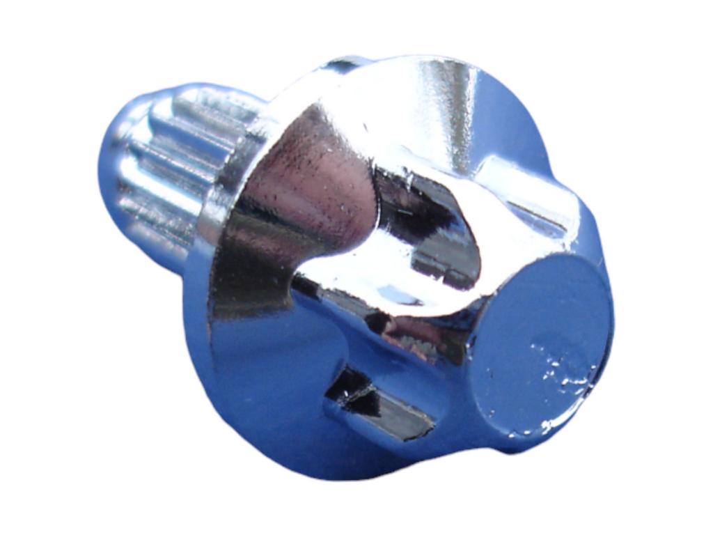 10715 zierstopfen 6mm schaft aussen 6kant verchromt