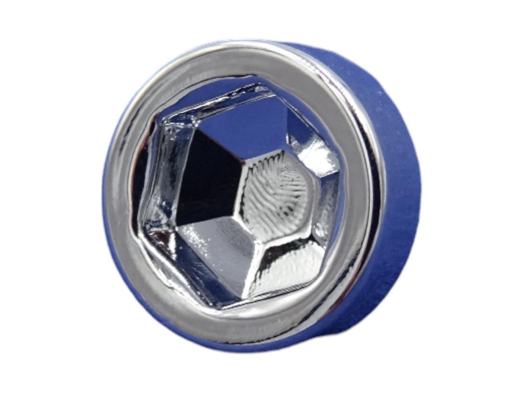 12091 6 kant zierstopfen 7mm schaft kopf 13mm chrom