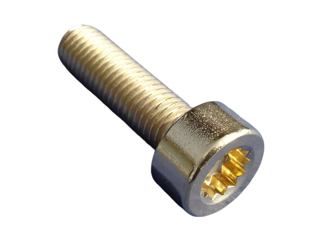 10686 felgenschraube m7x24 innen 12k edelstahl gold